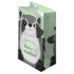 Racoon Baby Shower Woodland Small Gift Bag