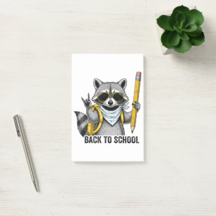 Racoon Back To School Funny Gifts For Kids Post-it Notes