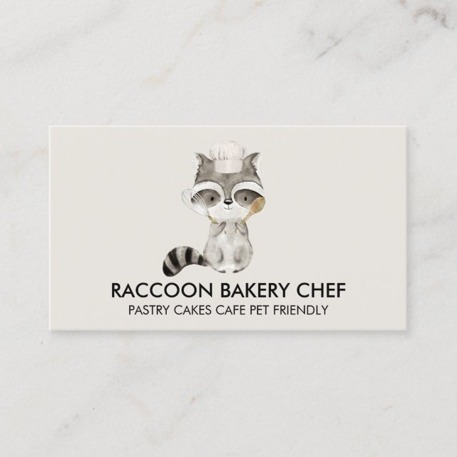 Racoon Bakery Business Card (Front)