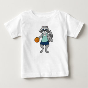Racoon Basketball player Basketball Baby T-Shirt