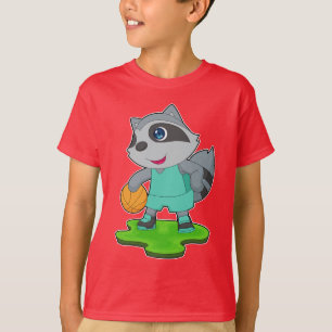 Racoon Basketball player Basketball T-Shirt