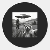 Racoon Bigfoot Selfie Ufo Funny Racoon Alien Bigfo