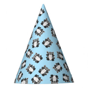 Racoon Birthday Party Blue Hat