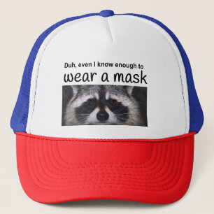 Racoon Cap off the Corona  Covid 19 by Funnycomb