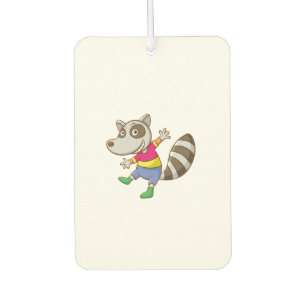 Racoon cartoon car air freshener
