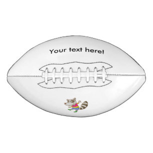 Racoon cartoon football