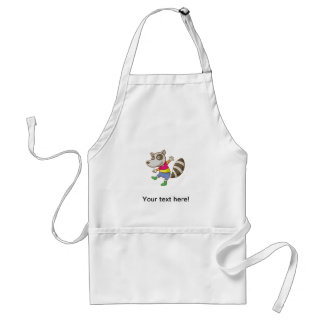 Racoon cartoon standard apron