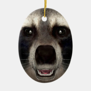 Racoon Ceramic Tree Decoration