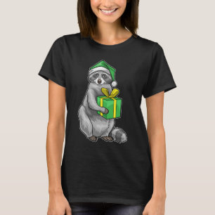 Racoon Christmas Package T-Shirt