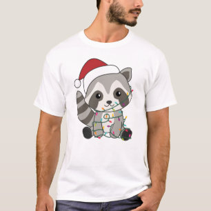 Racoon Christmas Snow Winter Raccoons T-Shirt