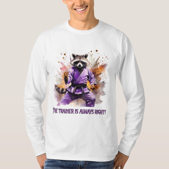 Racoon-coach, sport T-Shirt (Front)