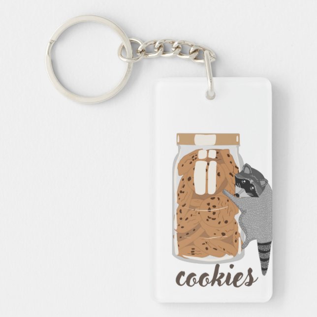 Racoon-Cookies Key Ring (Front)