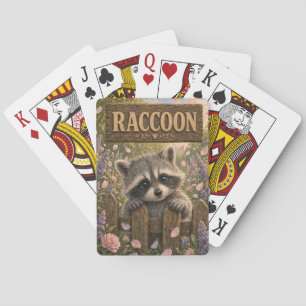 Racoon Cute Baby Storybook Nursery Animal Playing Cards