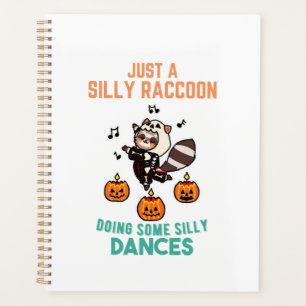 Racoon Dancing Halloween Pumpkin Party Planner