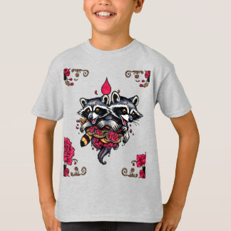 Racoon design t shirt 6
