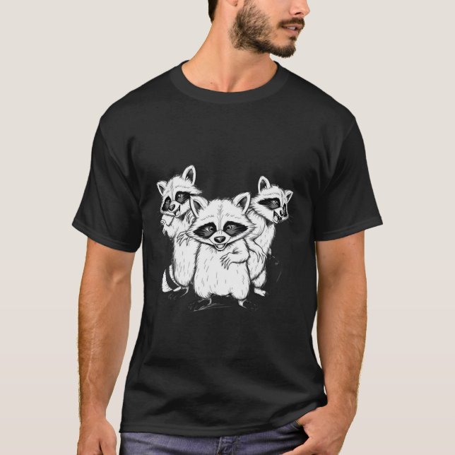 racoon design t-shirt 8 (Front)