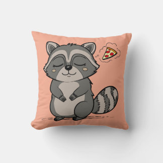 Racoon Dream - Pizza! Cushion