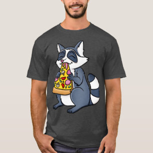Racoon Eating Pizza T-Shirt