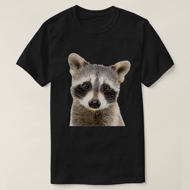 Racoon Face  T-Shirt (Design Front)