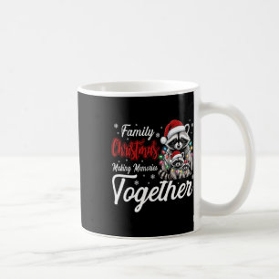 Racoon Family Christmas Making Memories Together Coffee Mug