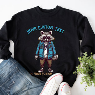 Racoon Fashionable Animal Fashion Sweatshirt