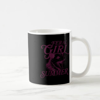 Racoon Feral Girl Summer Tank Top Coffee Mug