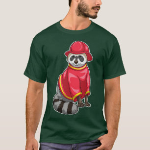 Racoon Firefighter Fire department T-Shirt