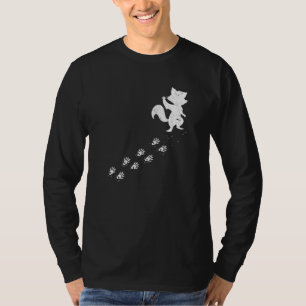 Racoon Footprint Wildlife Animal Trash Panda Racco T-Shirt