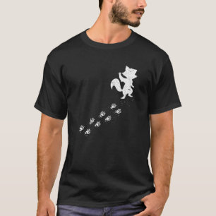 Racoon Footprint Wildlife Animal Trash Panda Racco T-Shirt