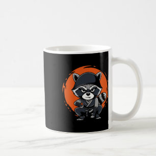Racoon Funny Karate Design Costume Animals Coffee Mug