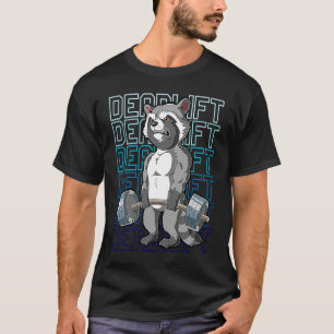 Racoon Gym Weight Training Deadlift T-Shirt