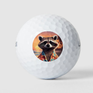 Racoon Holiday Golf Balls