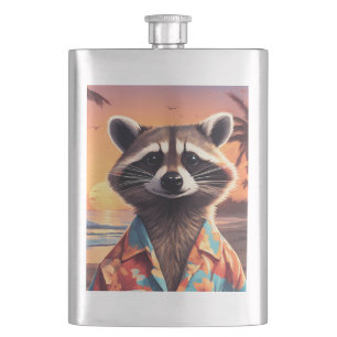 Racoon Holiday Hip Flask