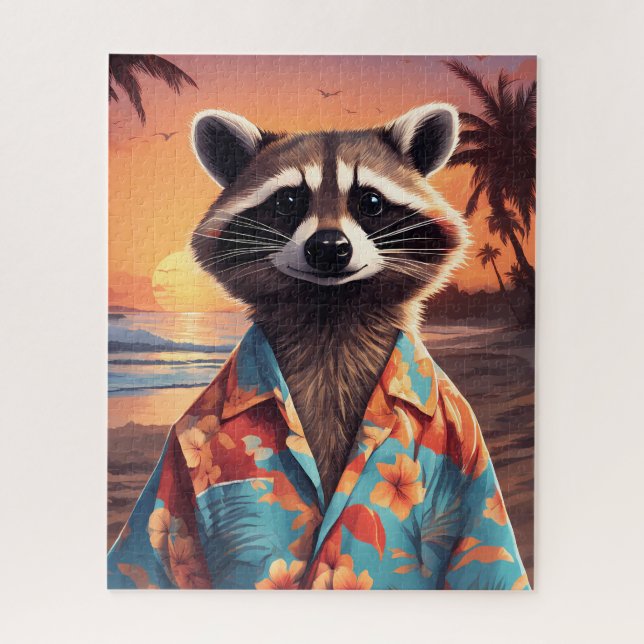 Racoon Holiday Jigsaw Puzzle (Vertical)