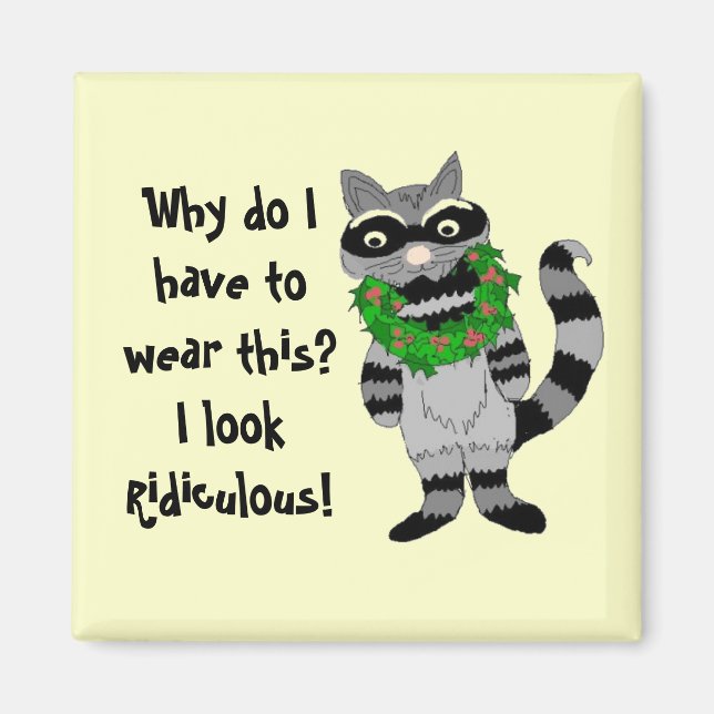 Racoon Humour Magnet (Front)
