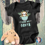 Racoon I Love My Savta Baby Bodysuit<br><div class="desc">Looking for the perfect Savta gift? Look no further! This Kawaii Racoon I Love My Savta Baby Bodysuit is the perfect way to show your Savta how much you love her. This bodysuit is soft and comfortable, making it perfect for your little one. With a strong introduction about what Savta...</div>