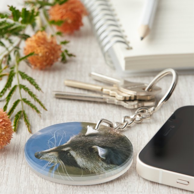 Racoon Key Ring (Front Right)