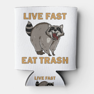Racoon - Live Fast Eat Trash Can Cooler