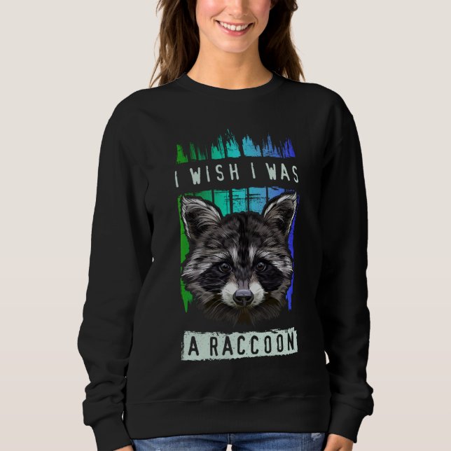 Racoon Lover, Cute Trash Panda Sweatshirt (Front)