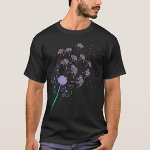 Racoon Lover Dandelion Trash Panda Animal Racoon T-Shirt