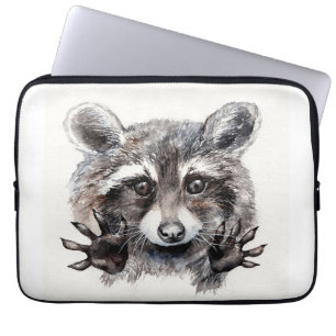 Racoon Lover Lovely Baby Racoon Laptop Sleeve