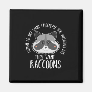 Racoon Lover Racoon For Valentines Day Magnet