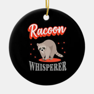 Racoon Lover Racoon Whisperer Ceramic Tree Decoration