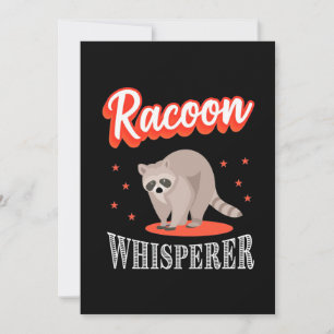 Racoon Lover Racoon Whisperer Invitation