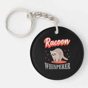 Racoon Lover Racoon Whisperer Key Ring