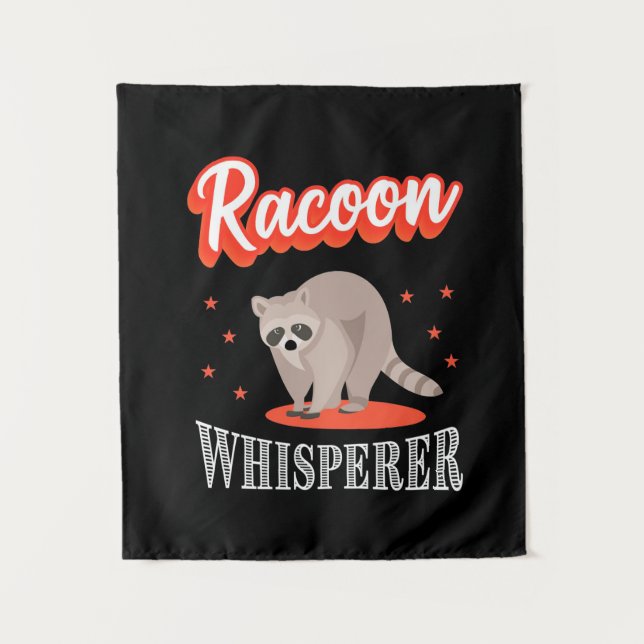 Racoon Lover Racoon Whisperer Tapestry (Front)