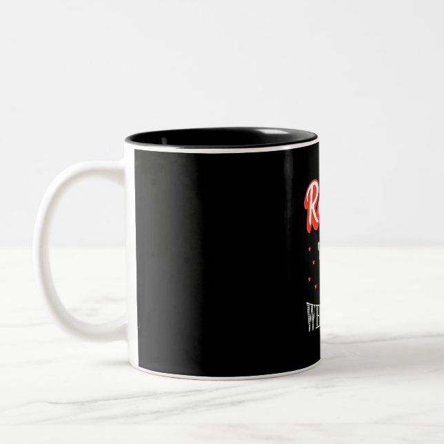 Racoon Lover Racoon Whisperer Two-Tone Coffee Mug (Left)