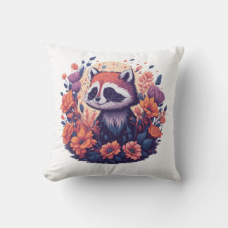 Racoon Lovers Artwork Cushion