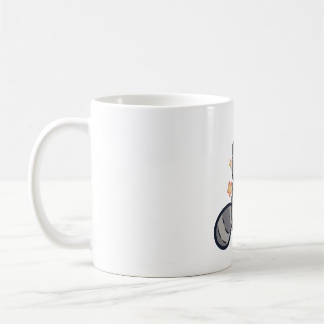 Racoon Magic Coffee Mug (Left)