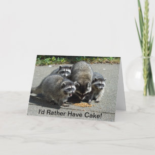 Racoon Mum & Young Ones Card